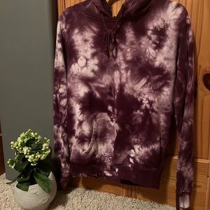 tie dye purple hoodie